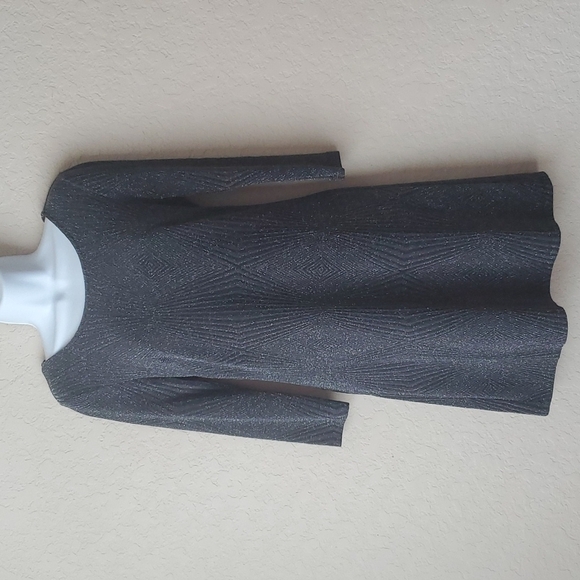 4/$30 Trixxi Black 3/4 Sleeve gray sparkle dress size medium.    ** - Picture 1 of 14